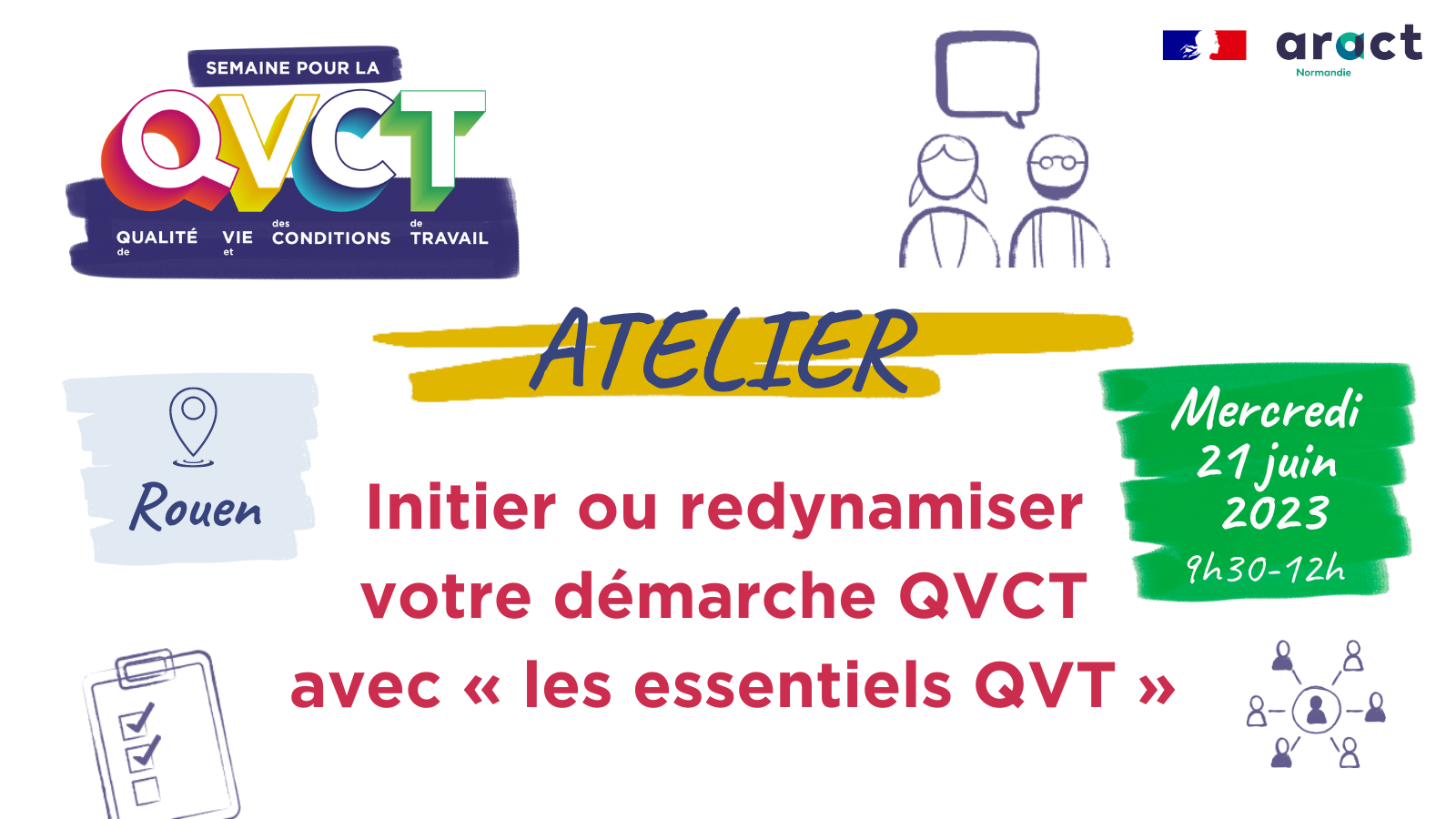 Atelier - Initier ou redynamiser votre démarche QVCT avec Les essentiels QVT - Rouen